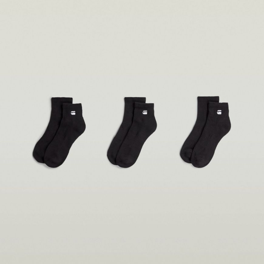 Picture of G-STAR MEN'S SHORT SOCKS 3-PACK BLACK