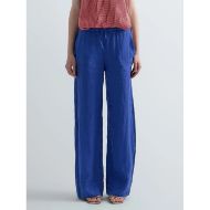 Снимка на REPLAY ДАМСКИ ПАНТАЛОНИ WIDE-LEG LINEN TROUSERS В ТЪМНОСИНЬО 6