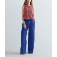 Снимка на REPLAY ДАМСКИ ПАНТАЛОНИ WIDE-LEG LINEN TROUSERS В ТЪМНОСИНЬО 5
