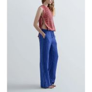 Снимка на REPLAY ДАМСКИ ПАНТАЛОНИ WIDE-LEG LINEN TROUSERS В ТЪМНОСИНЬО 4