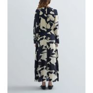 Снимка на REPLAY ДАМСКА РОКЛЯ LONG DRESS WITH TWO-TONE FLORAL PRINT WHITE/BLACK 2