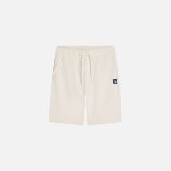 Picture of SCOTCH&SODA MEN'S LOGO BADGE REGULAR FIT SWEATSHORTS - EGGNOG 1