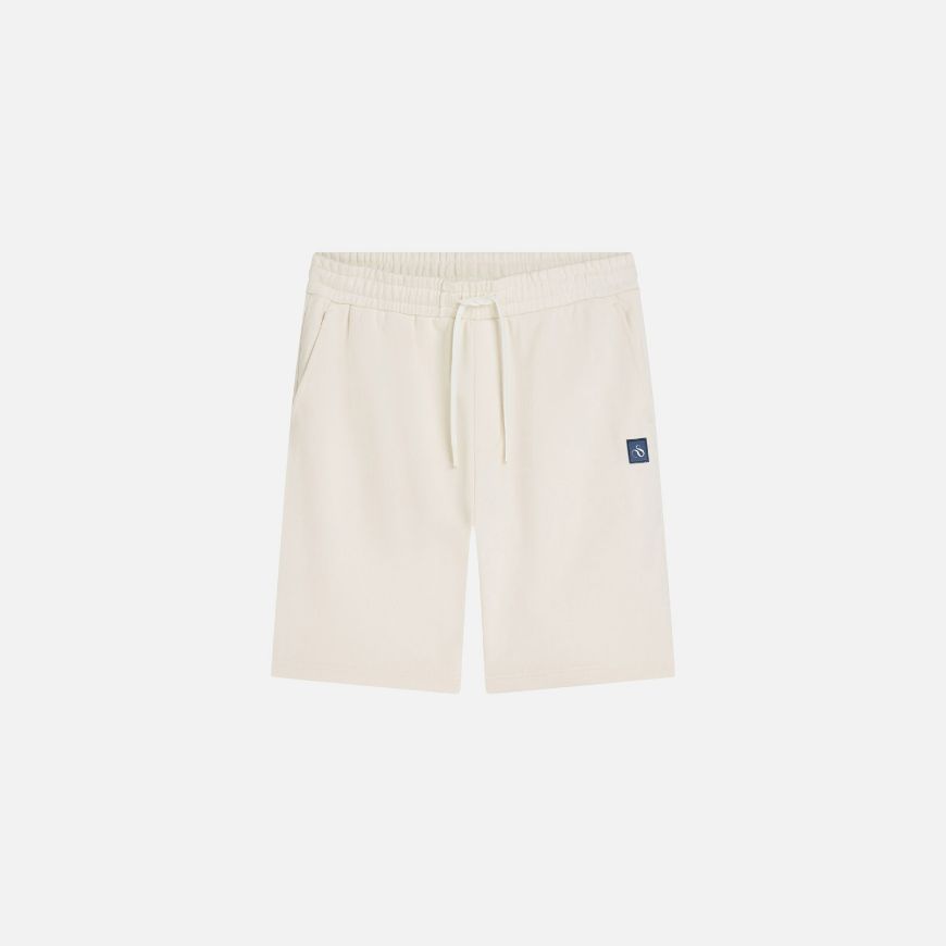 Picture of SCOTCH&SODA MEN'S LOGO BADGE REGULAR FIT SWEATSHORTS - EGGNOG