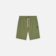 Picture of SCOTCH&SODA MEN'S LOGO BADGE REGULAR FIT SWEATSHORTS - OIL GREEN 1