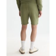 Picture of SCOTCH&SODA MEN'S LOGO BADGE REGULAR FIT SWEATSHORTS - OIL GREEN 5