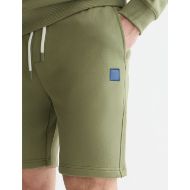Picture of SCOTCH&SODA MEN'S LOGO BADGE REGULAR FIT SWEATSHORTS - OIL GREEN 6