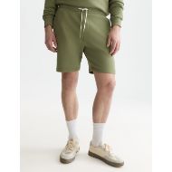 Picture of SCOTCH&SODA MEN'S LOGO BADGE REGULAR FIT SWEATSHORTS - OIL GREEN 4
