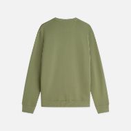 Picture of SCOTCH&SODA MEN'S SEASONAL CORE LOGO BADGE REGULAR FIT SWEATSHIRT - OIL GREEN 2
