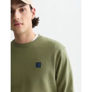 Picture of SCOTCH&SODA MEN'S SEASONAL CORE LOGO BADGE REGULAR FIT SWEATSHIRT - OIL GREEN 6