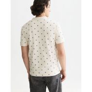 Снимка на SCOTCH&SODA МЪЖКА БЛУЗА MICRO-PRINTED REGULAR FIT POLO - TILES STARS EGGNOG 5