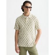 Снимка на SCOTCH&SODA МЪЖКА БЛУЗА PRINTED STRUCTURED RELAXED FIT POLO - TILES FLOWER OLIVE NIGHT 4