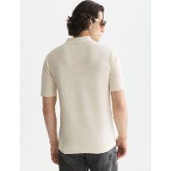 Снимка на SCOTCH&SODA МЪЖКА БЛУЗА SEASONAL CORE STRUCTURED KNITTED REGULAR FIT POLO - EGGNOG 5
