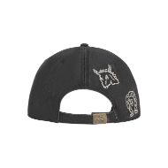 Picture of SCOTCH&SODA UNISEX MARFA PIGMENT WASH ADJUSTABLE CAP IN BLACK 4