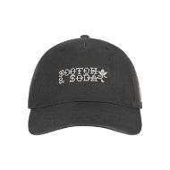 Picture of SCOTCH&SODA UNISEX MARFA PIGMENT WASH ADJUSTABLE CAP IN BLACK 2