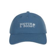 Picture of SCOTCH&SODA UNISEX MARFA PIGMENT WASH ADJUSTABLE CAP IN BLUE 2