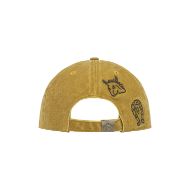 Picture of SCOTCH&SODA UNISEX MARFA PIGMENT WASH ADJUSTABLE CAP IN YELLOW 4