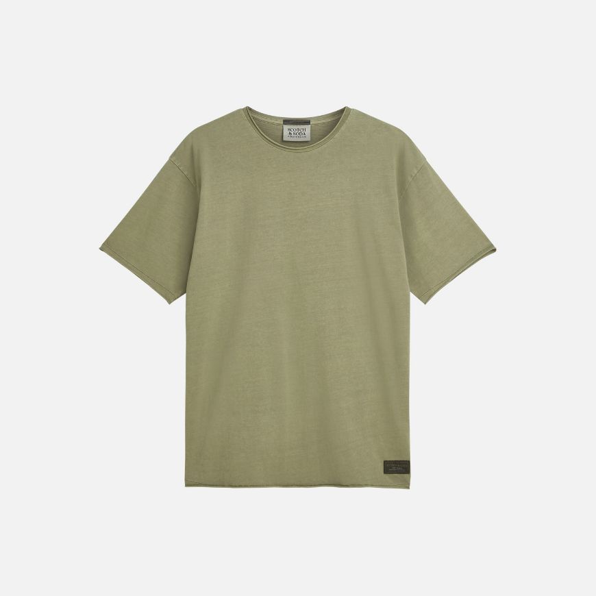Снимка на SCOTCH&SODA МЪЖКА БЛУЗА SEASONAL CORE RAW-EDGED GARMENT-DYED RELAXED FIT - OIL GREEN