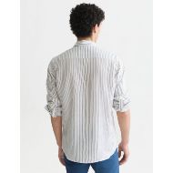 Picture of SCOTCH&SODA MEN'S STRIPED LINEN REGULAR FIT SHIRT - ENSIGN BLUE STRIPE 5