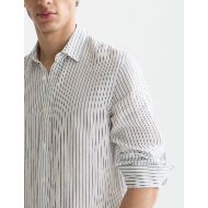 Picture of SCOTCH&SODA MEN'S STRIPED LINEN REGULAR FIT SHIRT - ENSIGN BLUE STRIPE 6