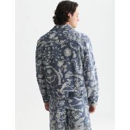 Picture of SCOTCH&SODA MEN'S DELFTS BLAUW JACQUARD TRUCKER JACKET - DELFT TILES BLUE 5