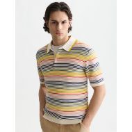 Снимка на SCOTCH&SODA МЪЖКА БЛУЗА STRIPED STRUCTURED KNITTED REGULAR FIT POLO - MULTICOLOUR STRIPE 4