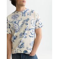 Снимка на SCOTCH&SODA МЪЖКА БЛУЗА PRINTED RELAXED FIT - DELFT TILES BLUE 6