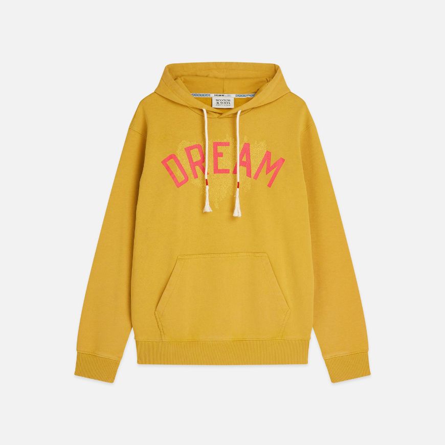 Снимка на SCOTCH&SODA МЪЖКИ СУИТШЪРТ FRONT ARTWORK WASHED REGULAR FIT HOODIE - GOLD FLAKE
