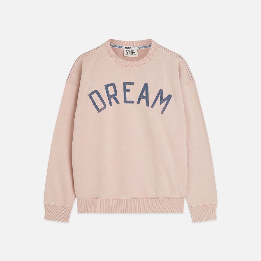 Снимка на SCOTCH&SODA МЪЖКИ СУИТШЪРТ FRONT ARTWORK WASHED LOOSE FIT - MISTY ROSE