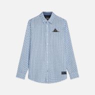 Picture of SCOTCH&SODA MEN'S PRINTED COTTON POPLIN REGULAR FIT SHIRT - FLOWER DITSY WINDSURFER 1