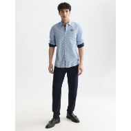 Picture of SCOTCH&SODA MEN'S PRINTED COTTON POPLIN REGULAR FIT SHIRT - FLOWER DITSY WINDSURFER 7