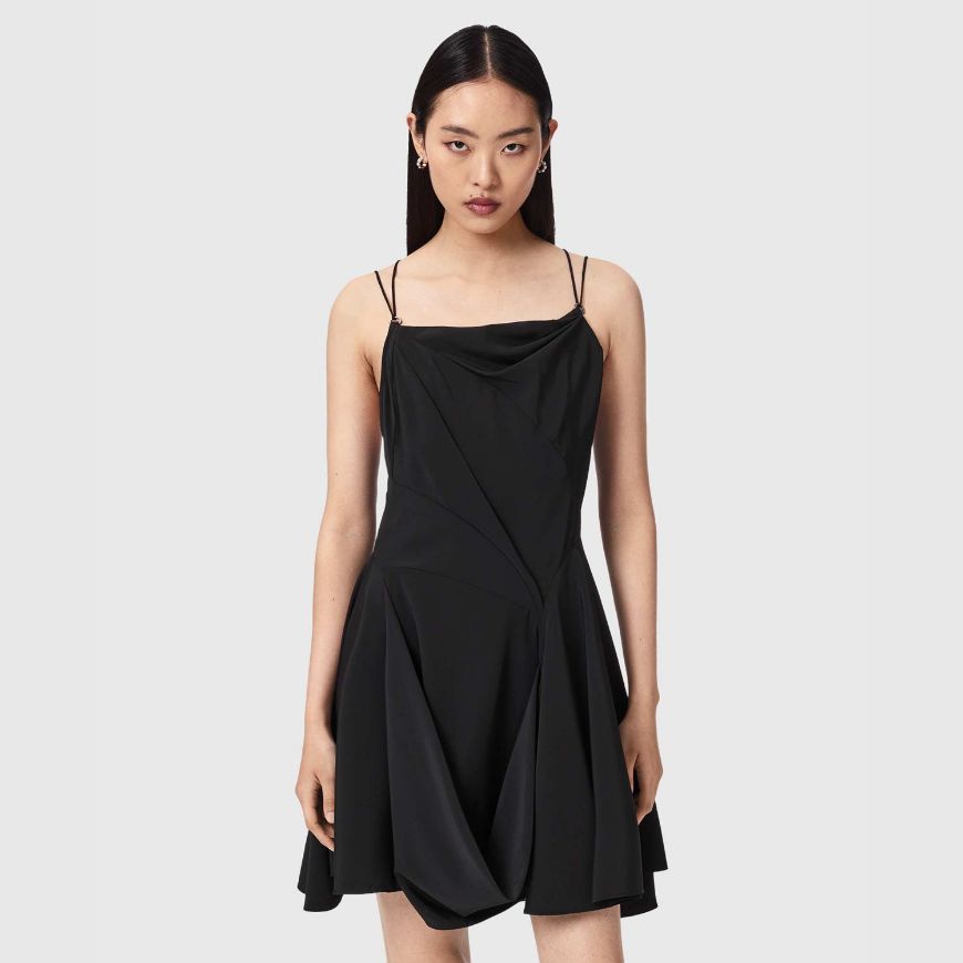 Picture of ALLSAINTS WOMEN'S CLAIRE MINI DRESS BLACK