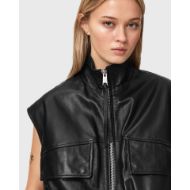 Picture of ALLSAINTS WOMEN'S FLOR GILET BLACK 3