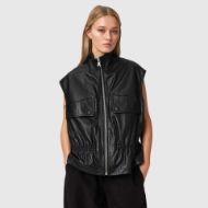 Picture of ALLSAINTS WOMEN'S FLOR GILET BLACK 4