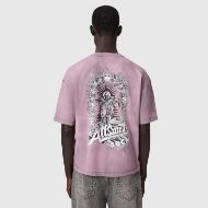 Picture of ALLSAINTS MEN'S AVALON SHORT SLEEVE CREW SEASHELL PINK 2