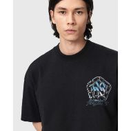Picture of ALLSAINTS MEN'S AFFIX SHORT SLEEVE CREW WASHED BLACK 4