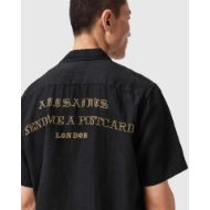 Снимка на ALLSAINTS МЪЖКА РИЗА DUNLOE SHORT SLEEVE SHIRT JET BLACK 4