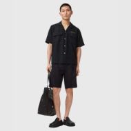 Снимка на ALLSAINTS МЪЖКА РИЗА DUNLOE SHORT SLEEVE SHIRT JET BLACK 5