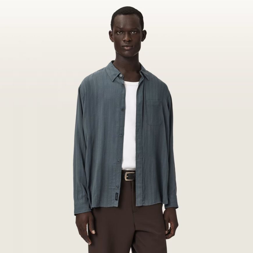 Снимка на ALLSAINTS МЪЖКА РИЗА CARLYLE LONG SLEEVE SHIRT CANIS GREY