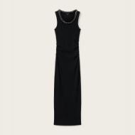 Picture of ALLSAINTS WOMEN'S LUCY SLEEVELESS BODYCON MAXI DRESS BLACK 6