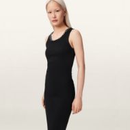 Picture of ALLSAINTS WOMEN'S LUCY SLEEVELESS BODYCON MAXI DRESS BLACK 4