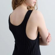 Picture of REPLAY WOMEN'S KNIT VISCOSE VEST TOP IN BLACK 3