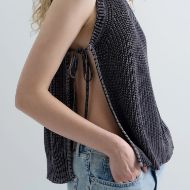 Снимка на REPLAY ДАМСКИ ТОП SLEEVELESS KNIT TOP BLACK 3