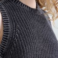 Снимка на REPLAY ДАМСКИ ТОП SLEEVELESS KNIT TOP BLACK 4