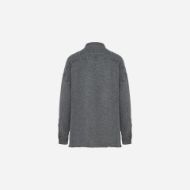 Picture of DIRTY LAUNDRY WOMEN'S RELAXED SHIRT WITH RAW EDGES IN VINTAGE GREY 2