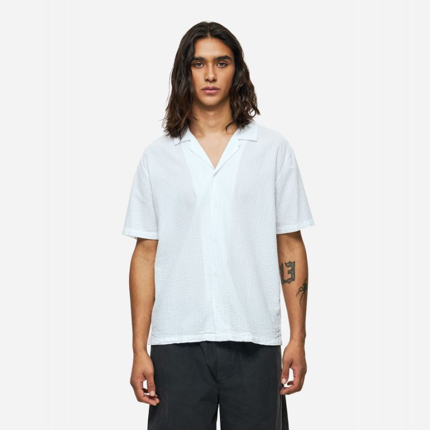 Снимка на DIRTY LAUNDRY МЪЖКА РИЗА MONOCHROME STRIPED SHIRT В БЯЛО