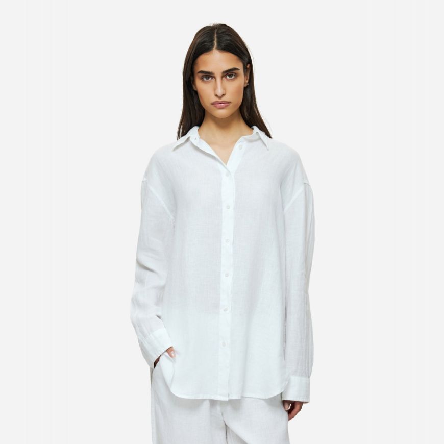 Снимка на DIRTY LAUNDRY ДАМСКА РИЗА LINEN SHIRT В БЯЛО