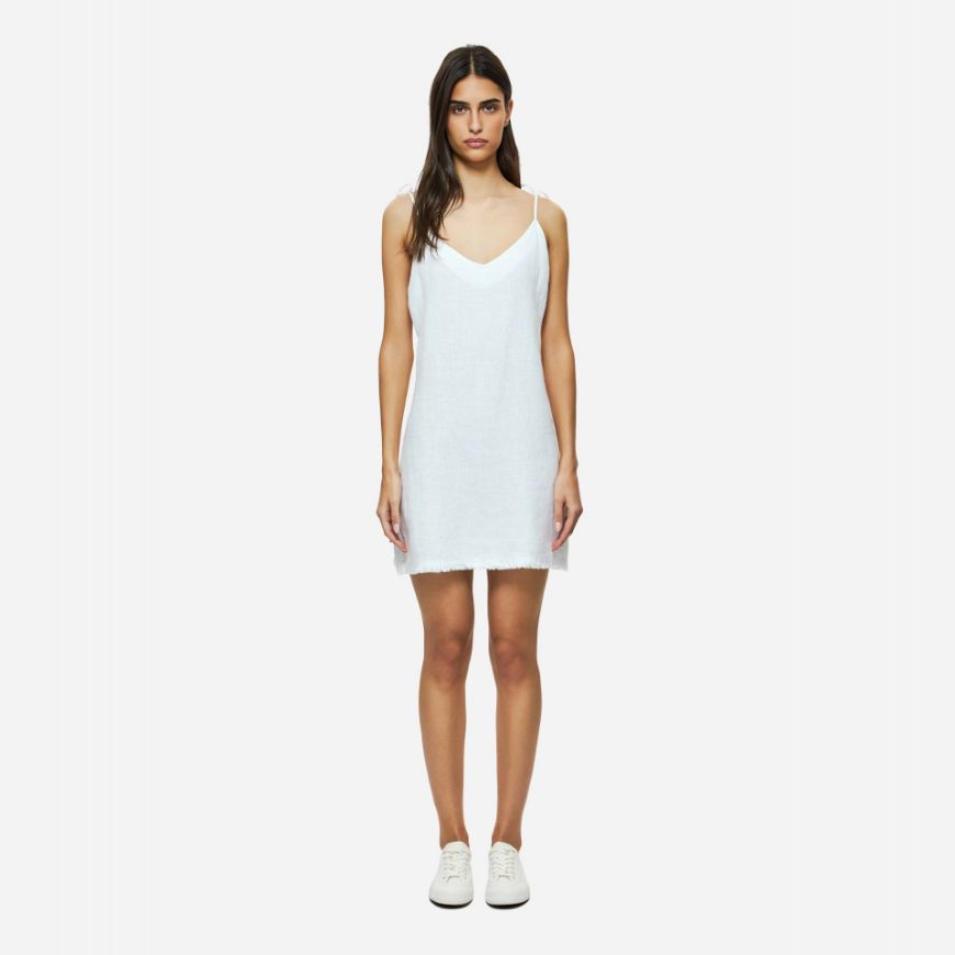 Picture of DIRTY LAUNDRY WOMEN'S LINEN DRESS IN WHITE