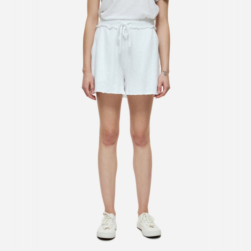 Picture of DIRTY LAUNDRY WOMEN'S RAW CUT SWEATBERMUDA IN WHITE