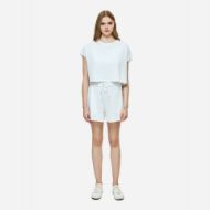 Picture of DIRTY LAUNDRY WOMEN'S RAW CUT SWEATBERMUDA IN WHITE 4