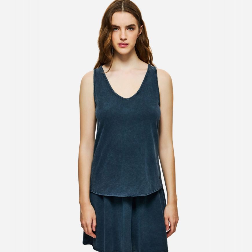 Снимка на DIRTY LAUNDRY ДАМСКИ ТОП TANK TOP VINTAGE BLUE